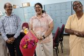 Principal Sr. Arockia highlighted and praised Tr. Charmaine's valuable contributions